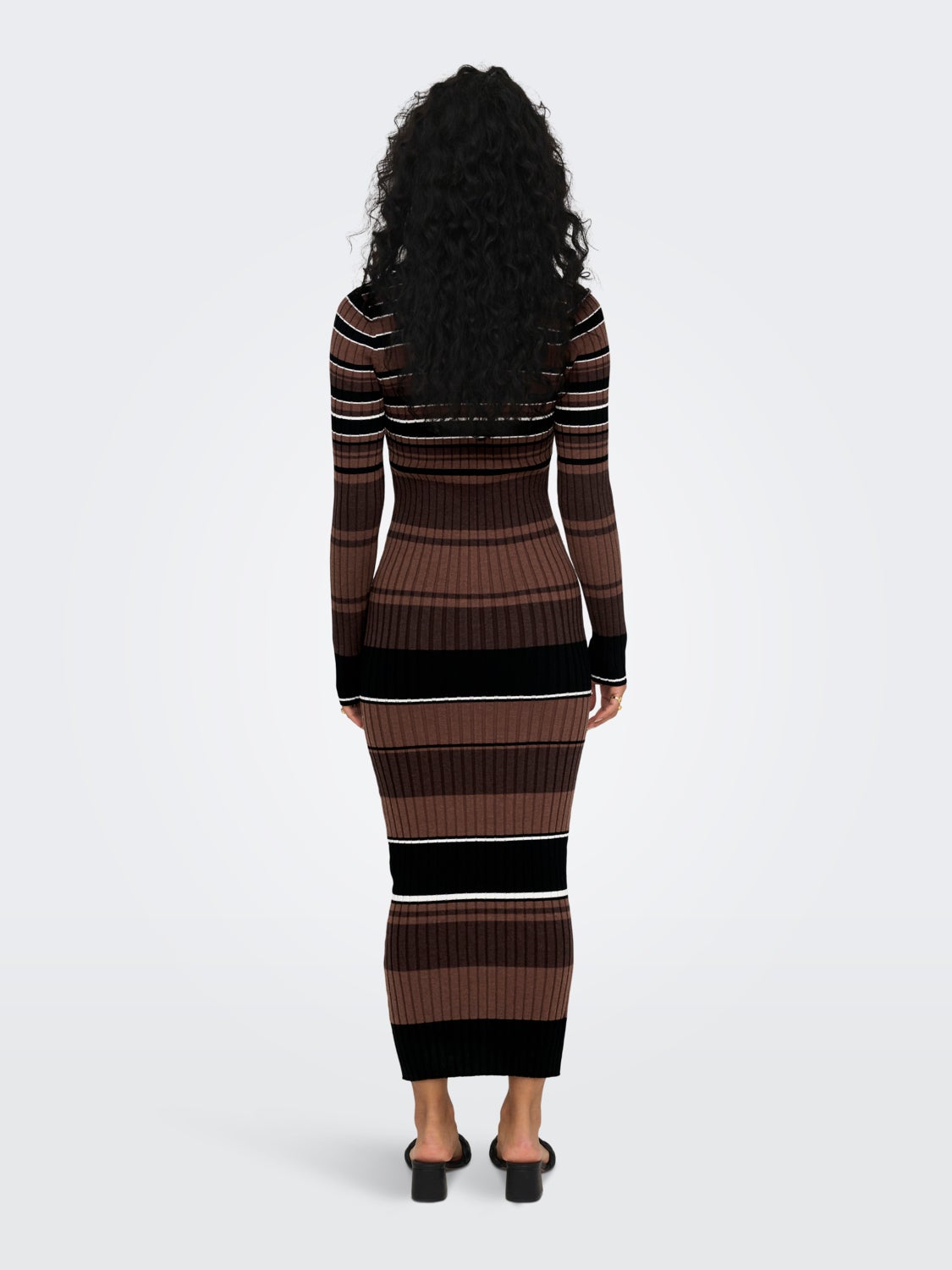 Maxi high neck knit dress