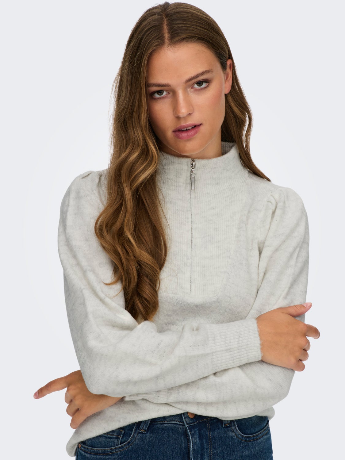 Zip Knitted Pullover