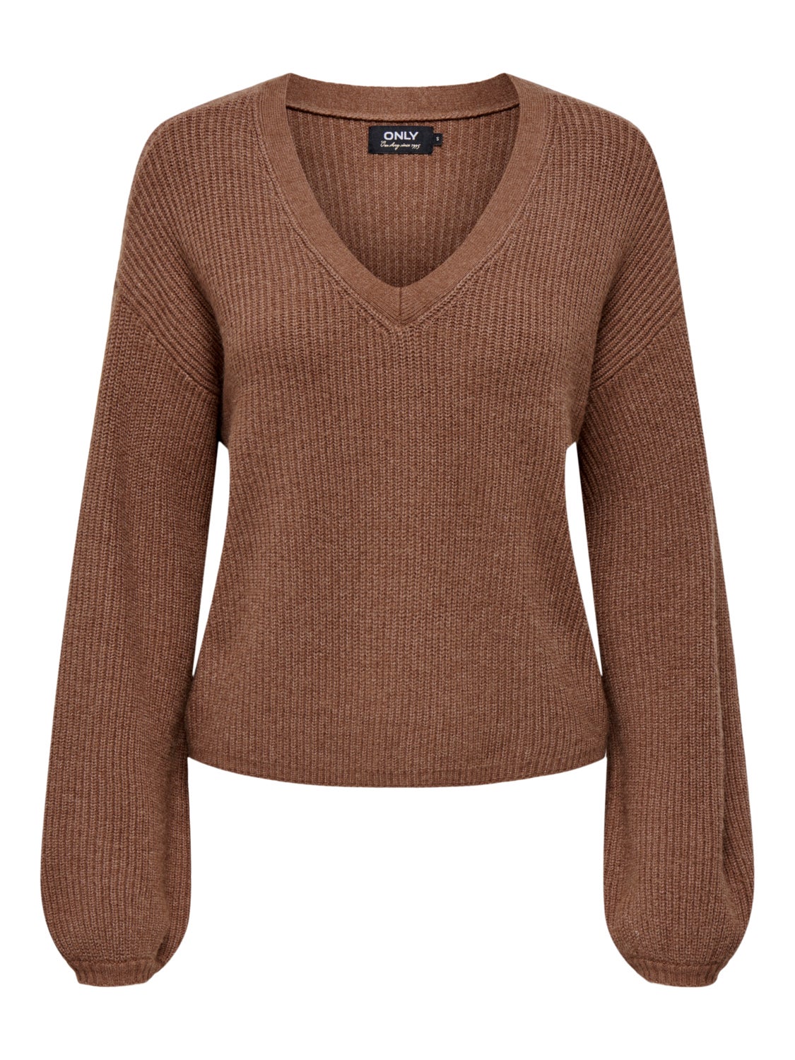 V-neck knit pullover