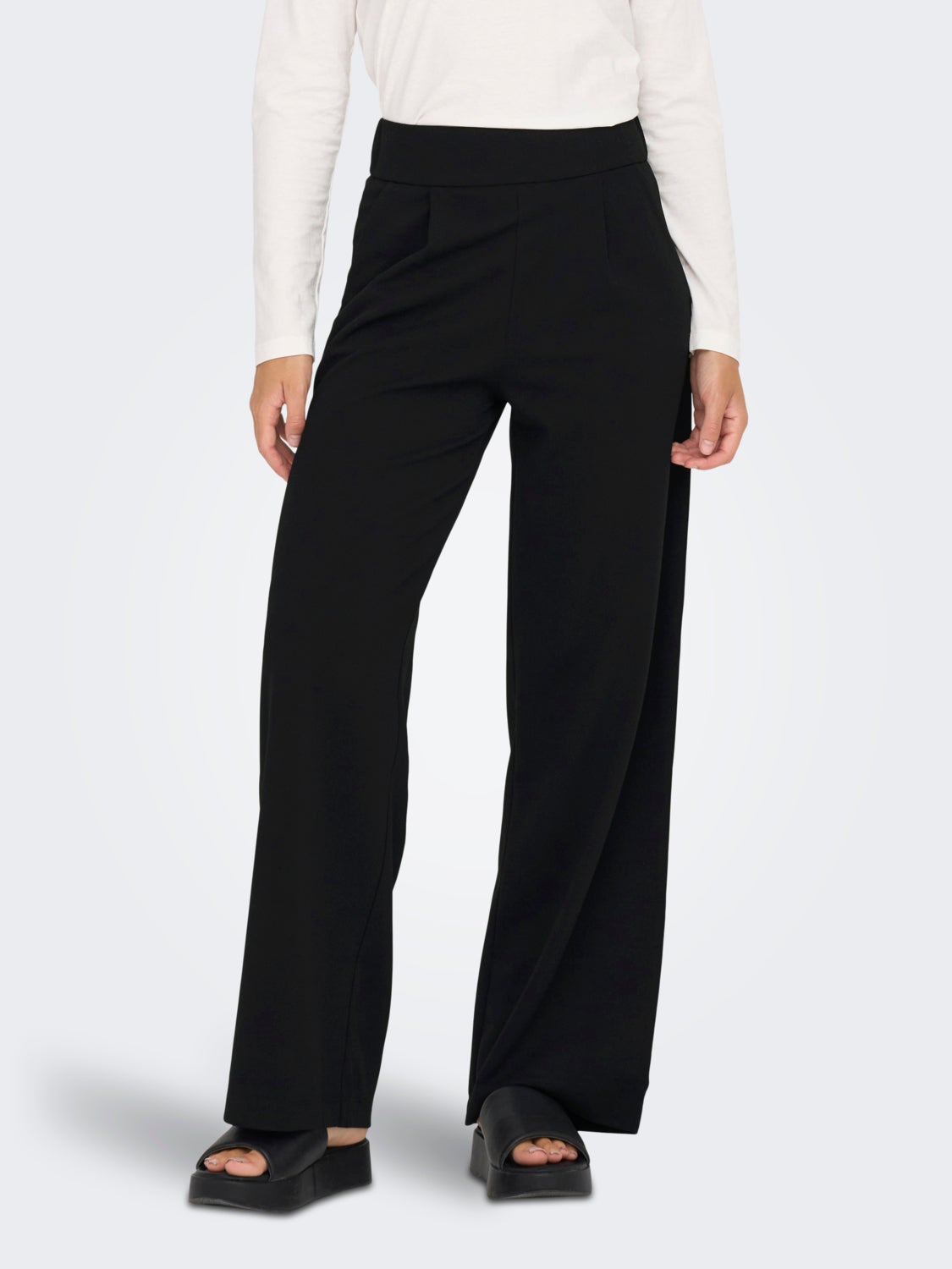 Flared high waisted pants