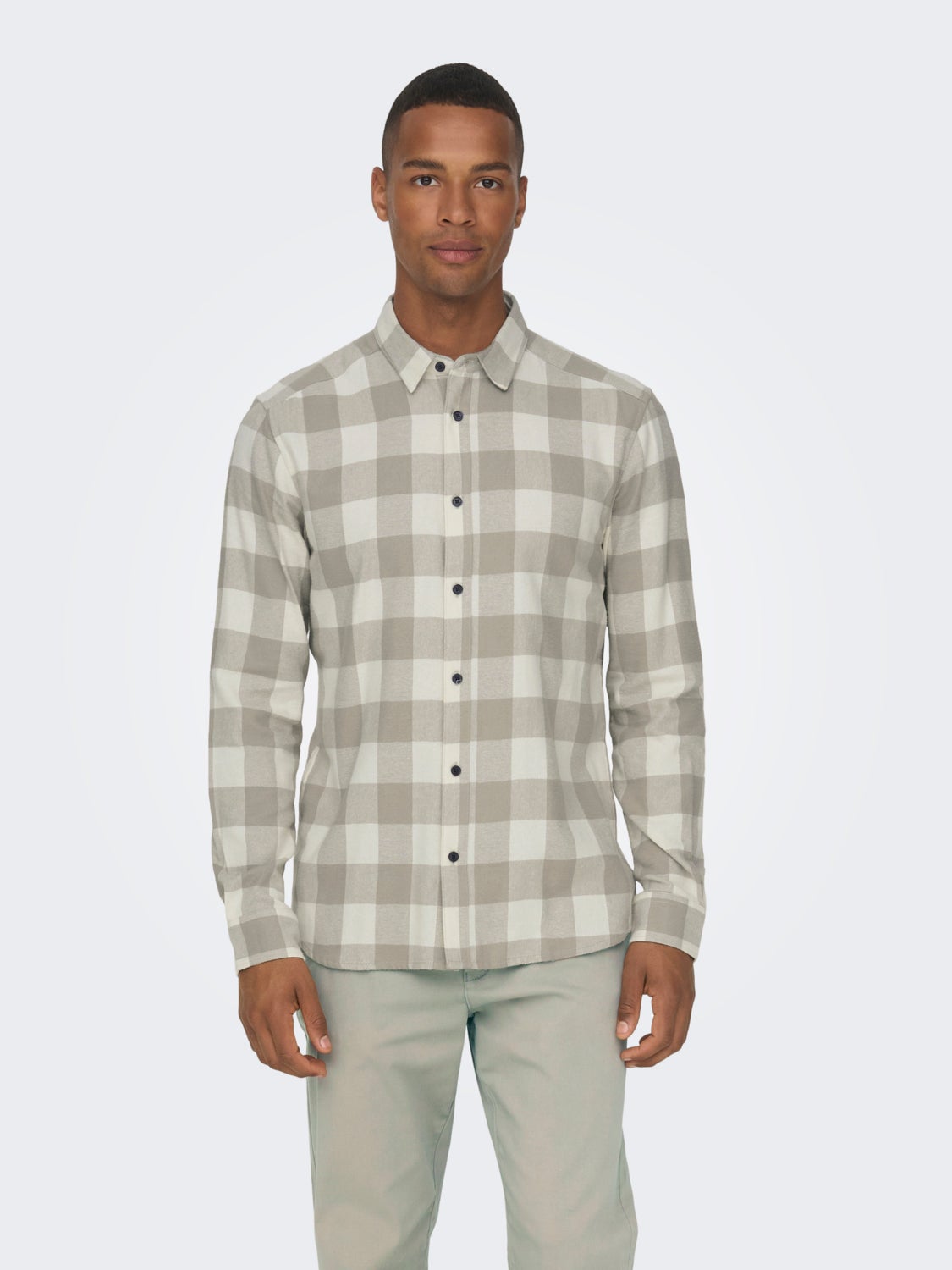 Slim fit checked shirt