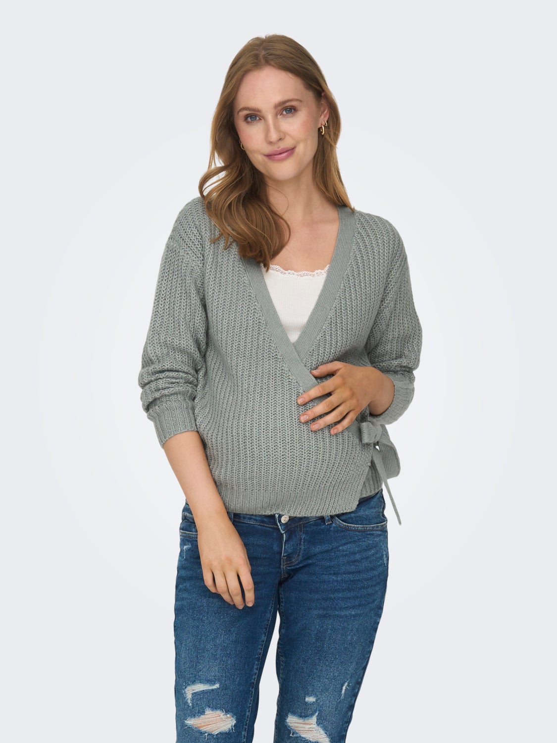 Mama wrap Knitted Cardigan
