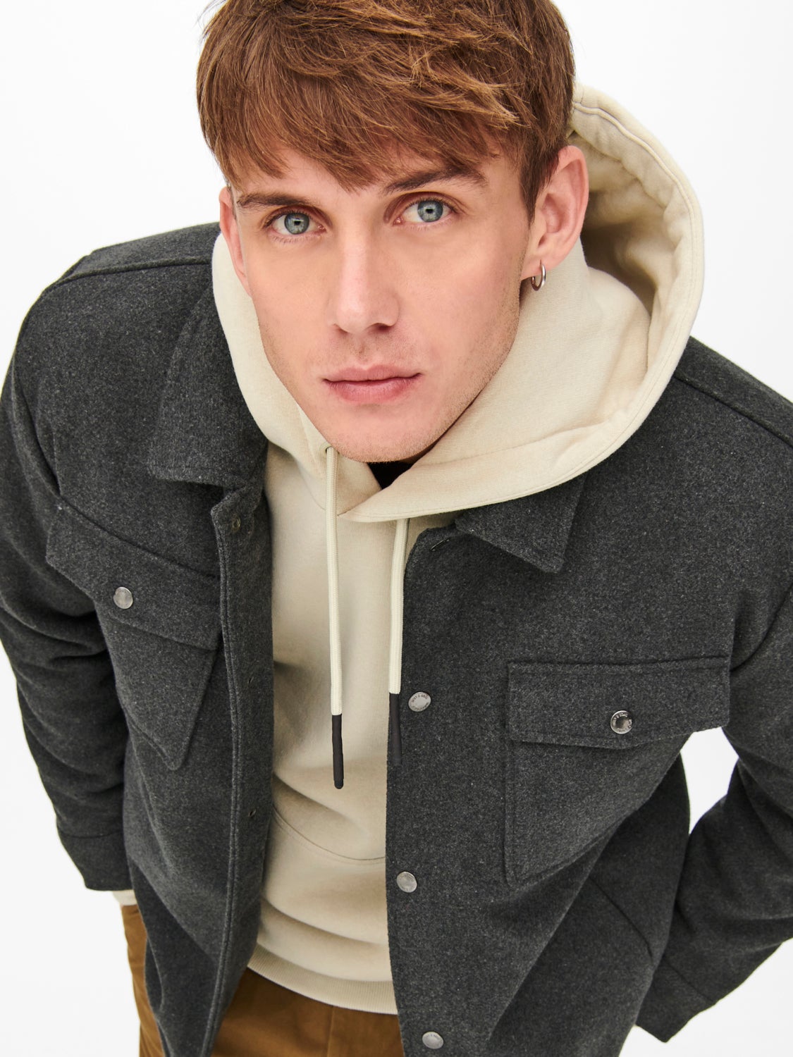 Loose Fit Wool Jacket