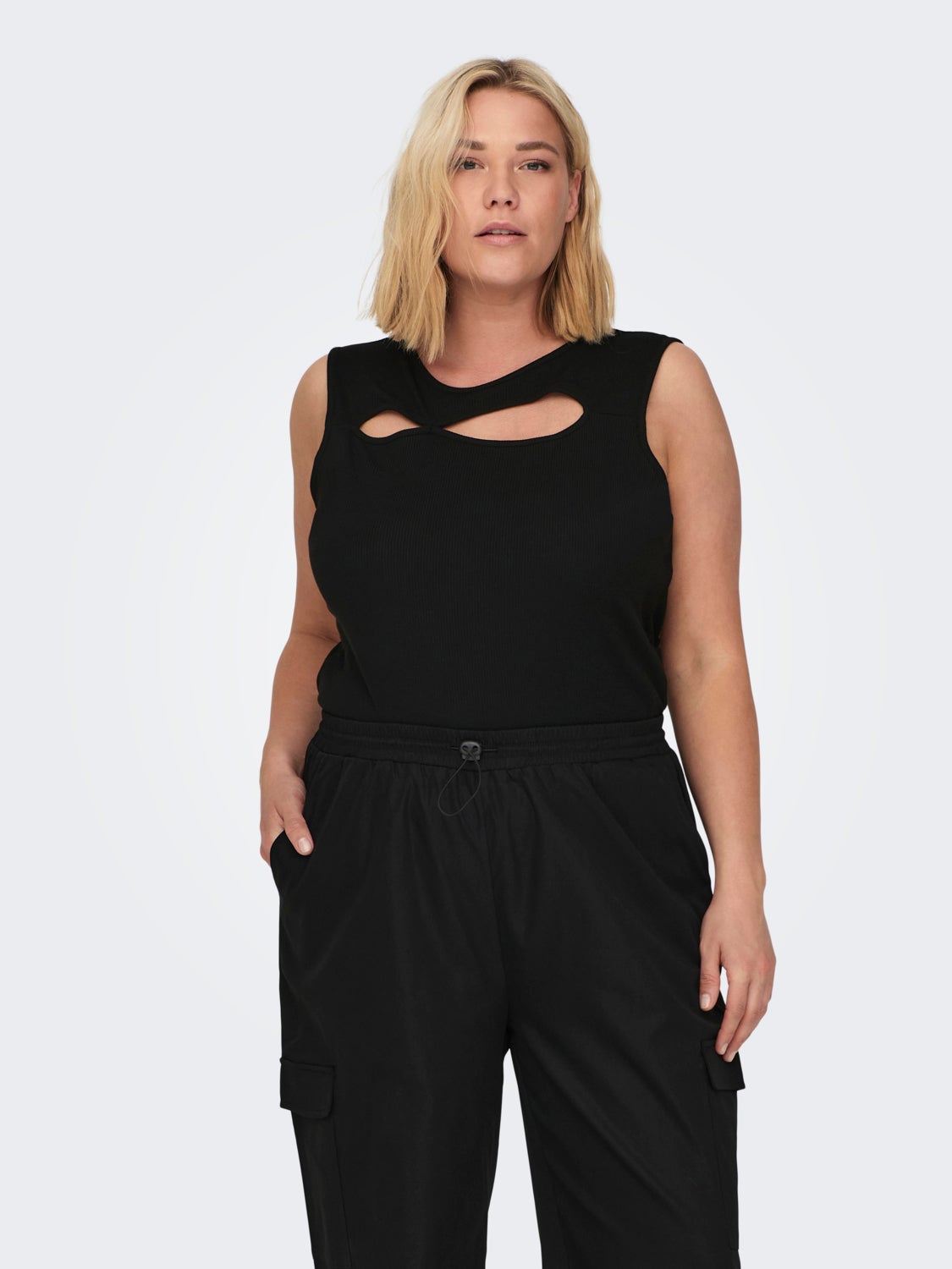 Curvy cut-out top