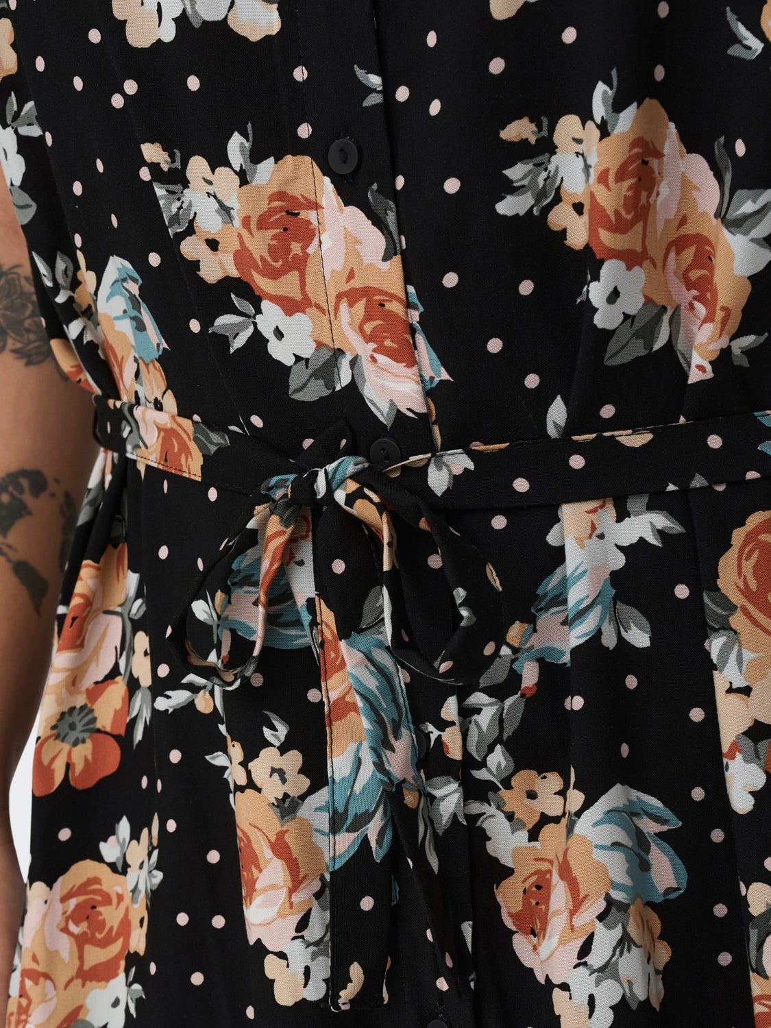 Curvy printed Shirt dress