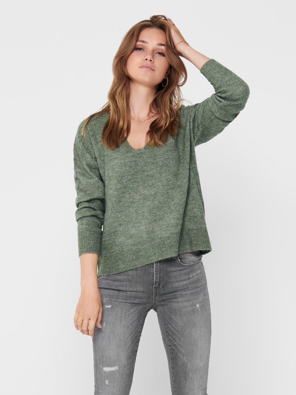 V-neck Knitted Pullover
