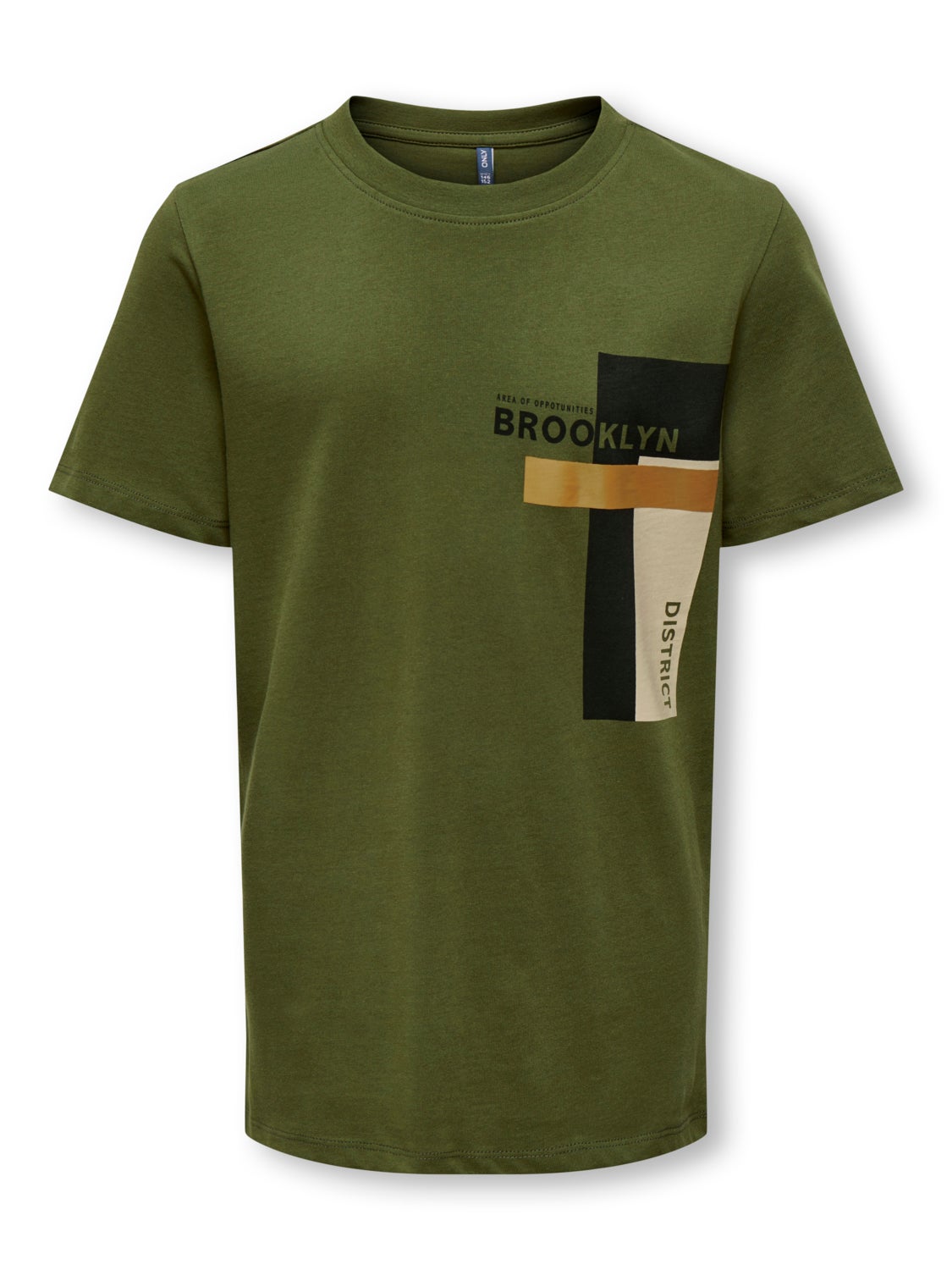 o-neck t-shirt with print