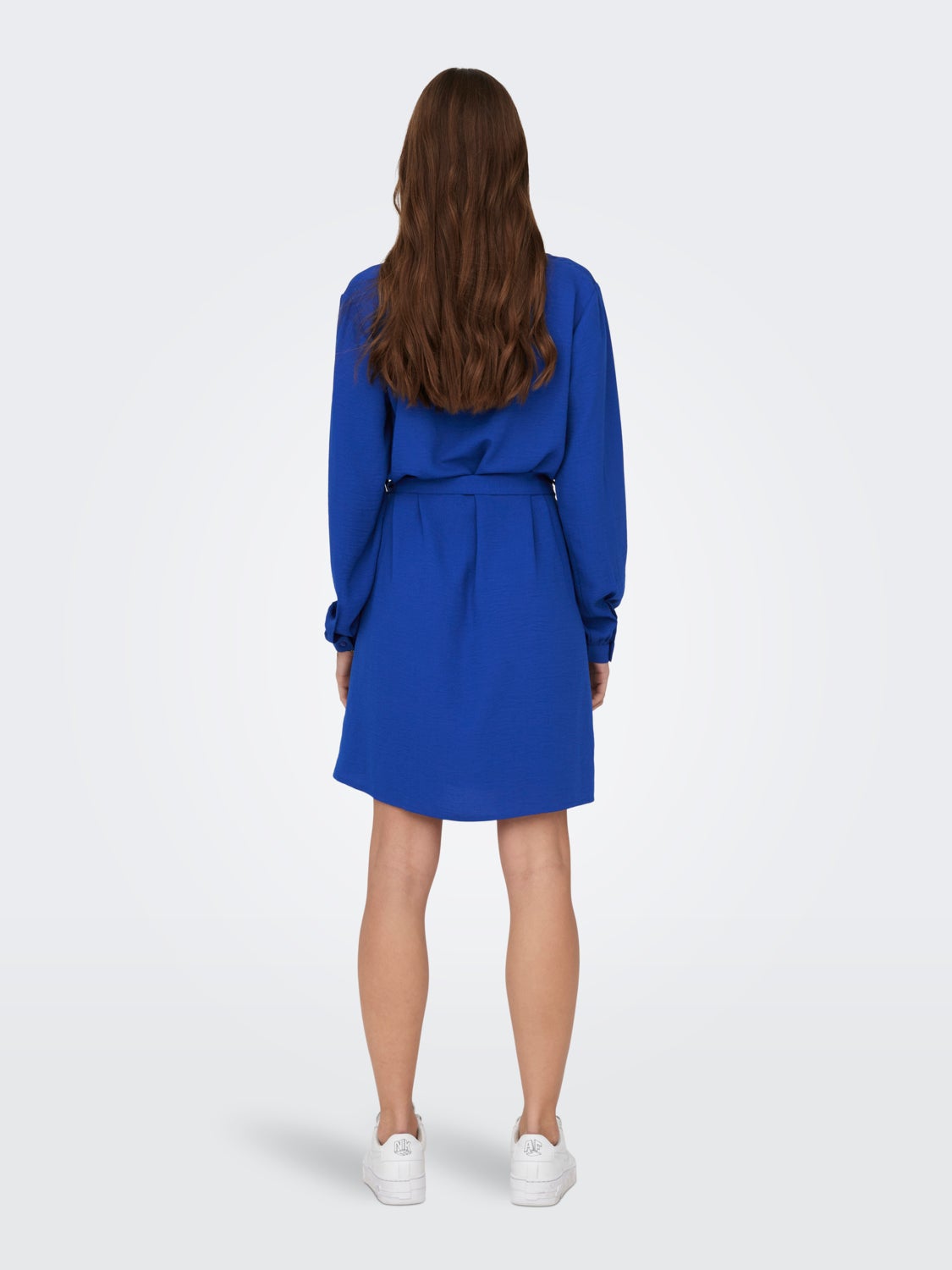 Mini dress with v-neck