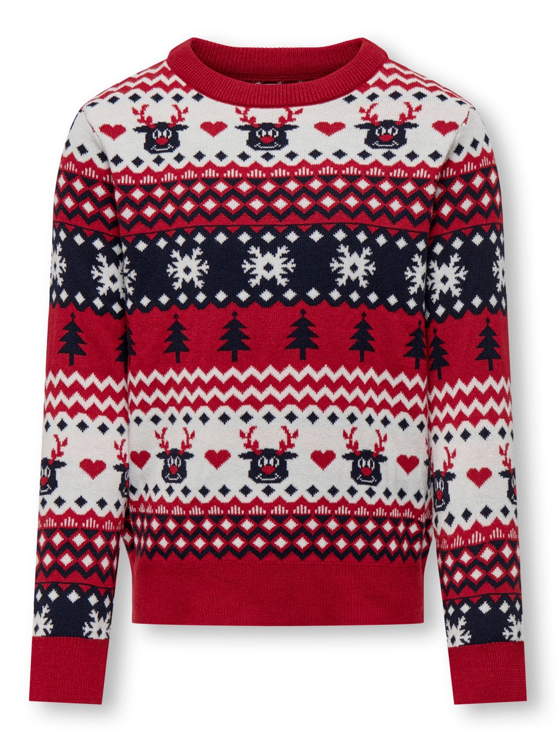 O-neck christmas knitted pullover