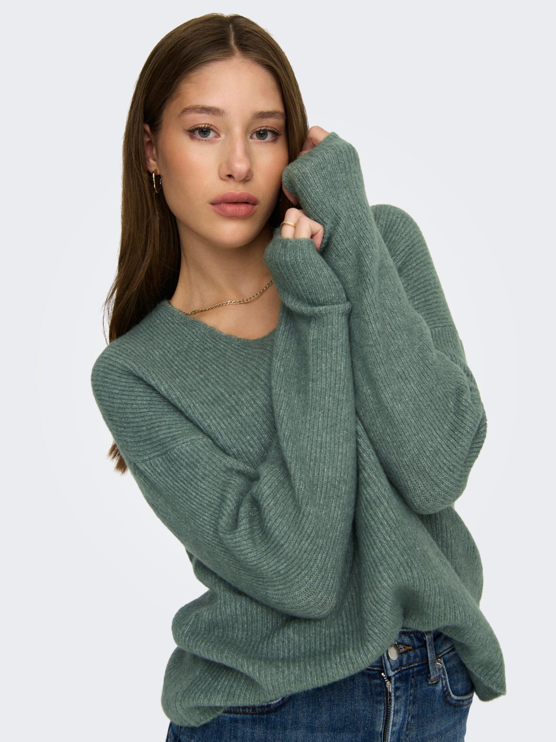 V-neck Knitted Pullover