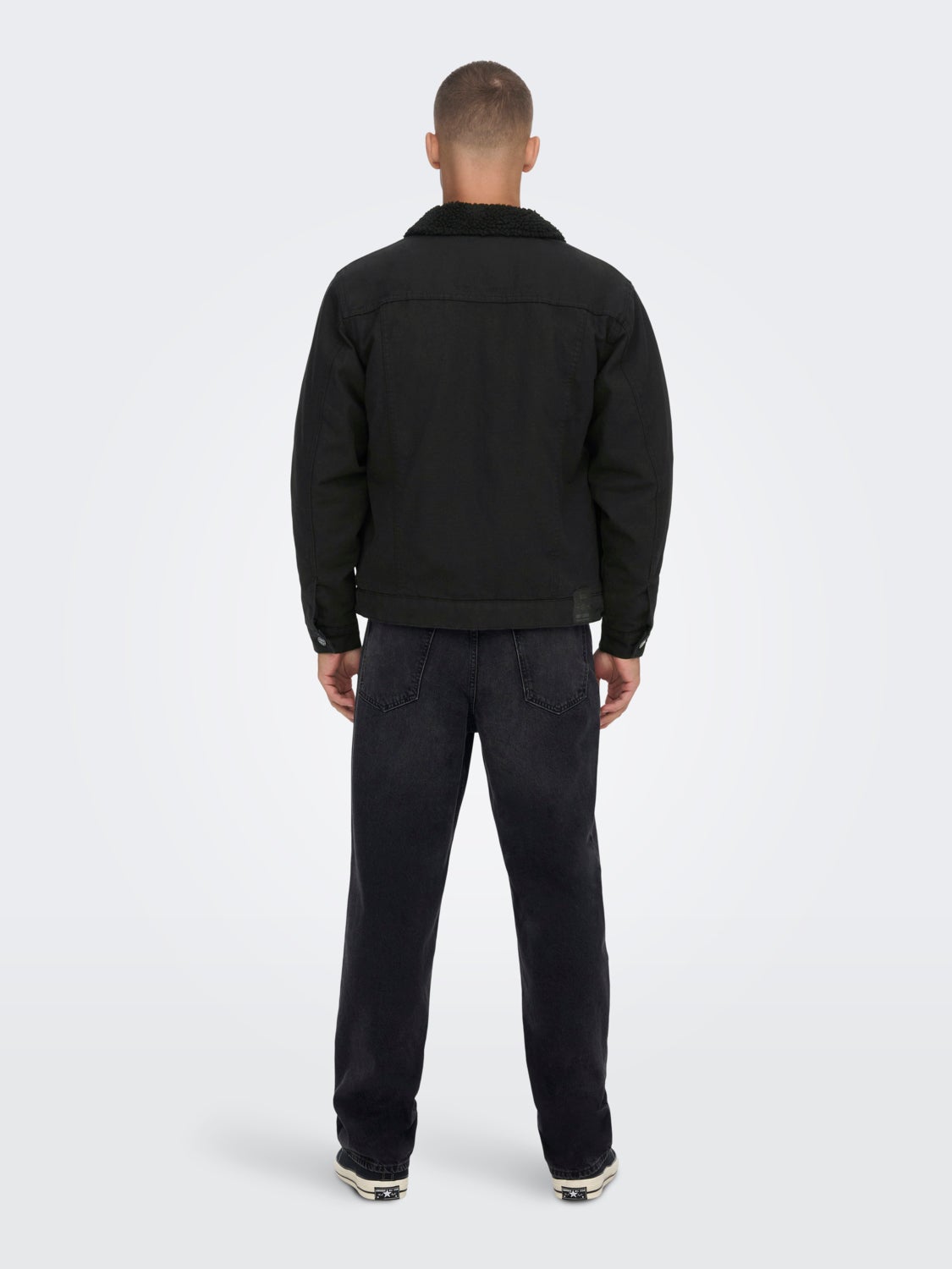 Canvas Jacket with Teddy