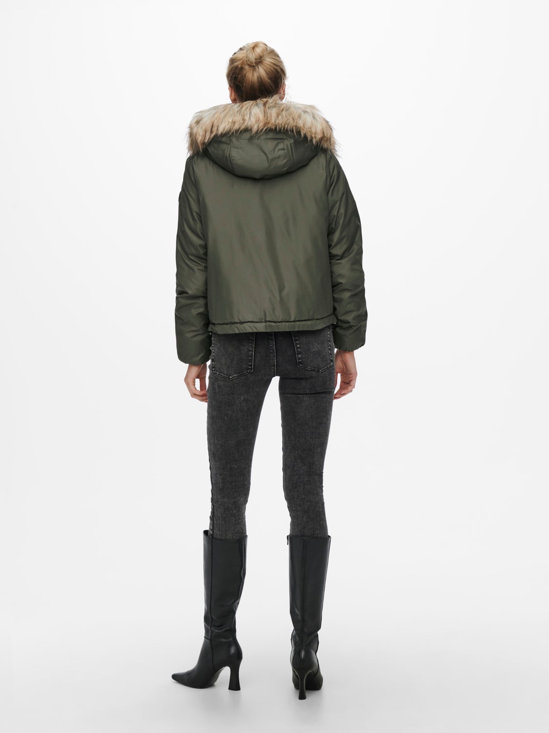 Faux fur hooded Jacket