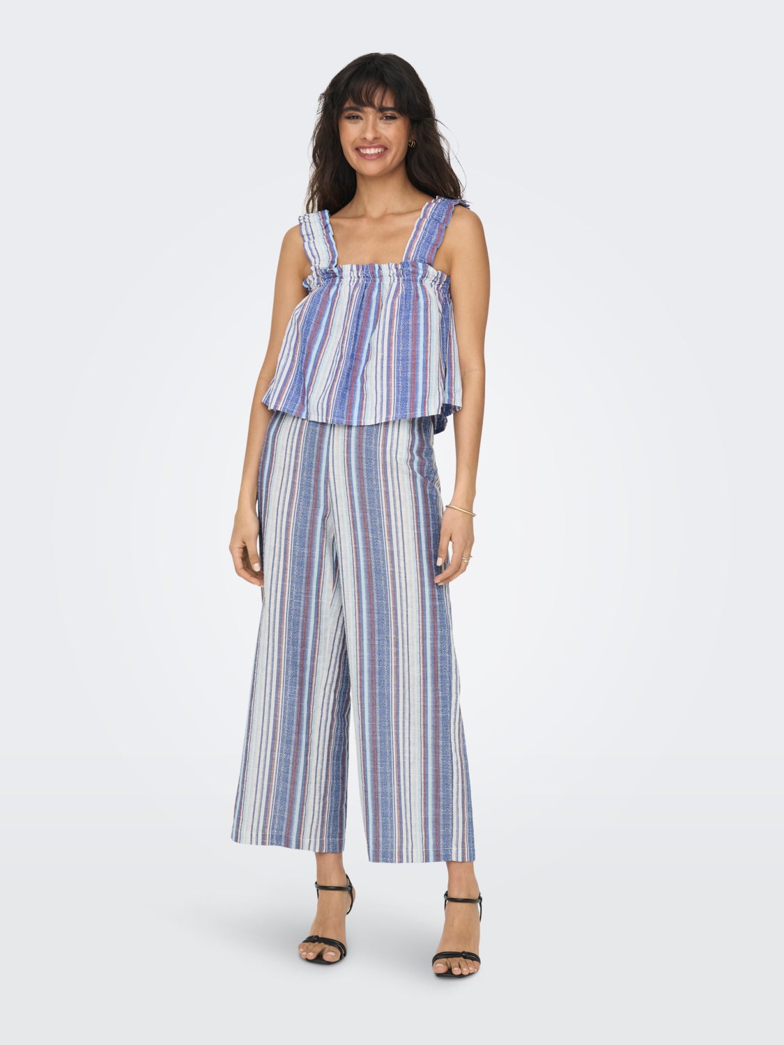 Mid Waist Culotte Pants