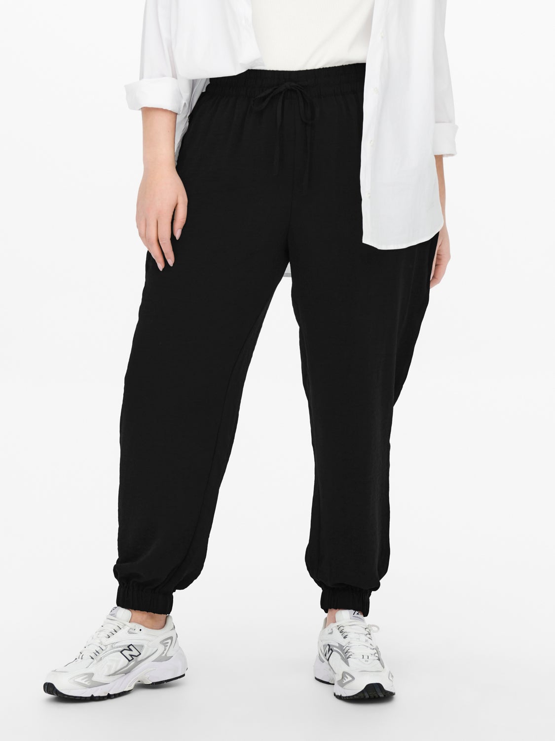 Curvy Elastic Ankle Trousers
