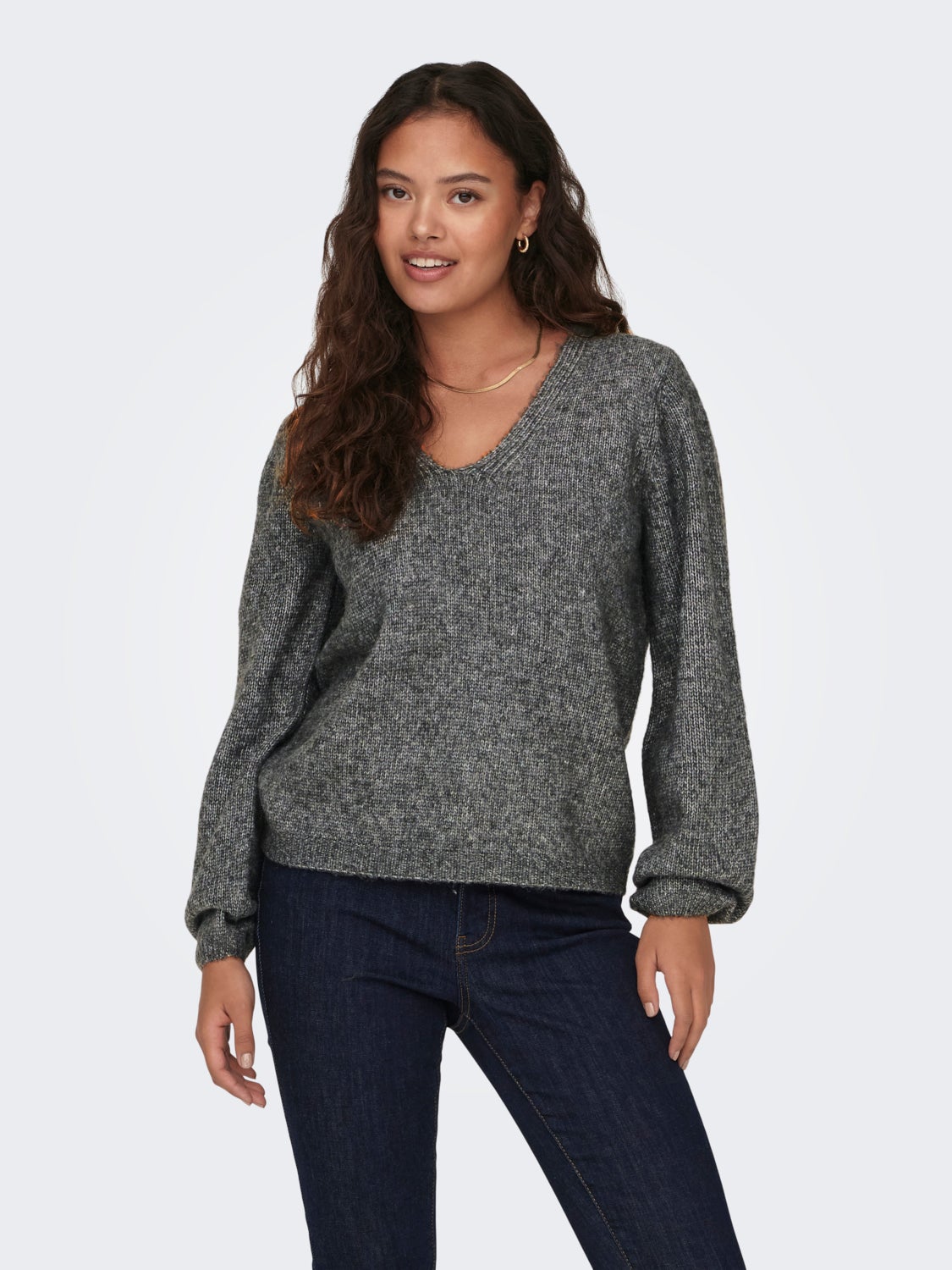 V-neck Knitted Pullover