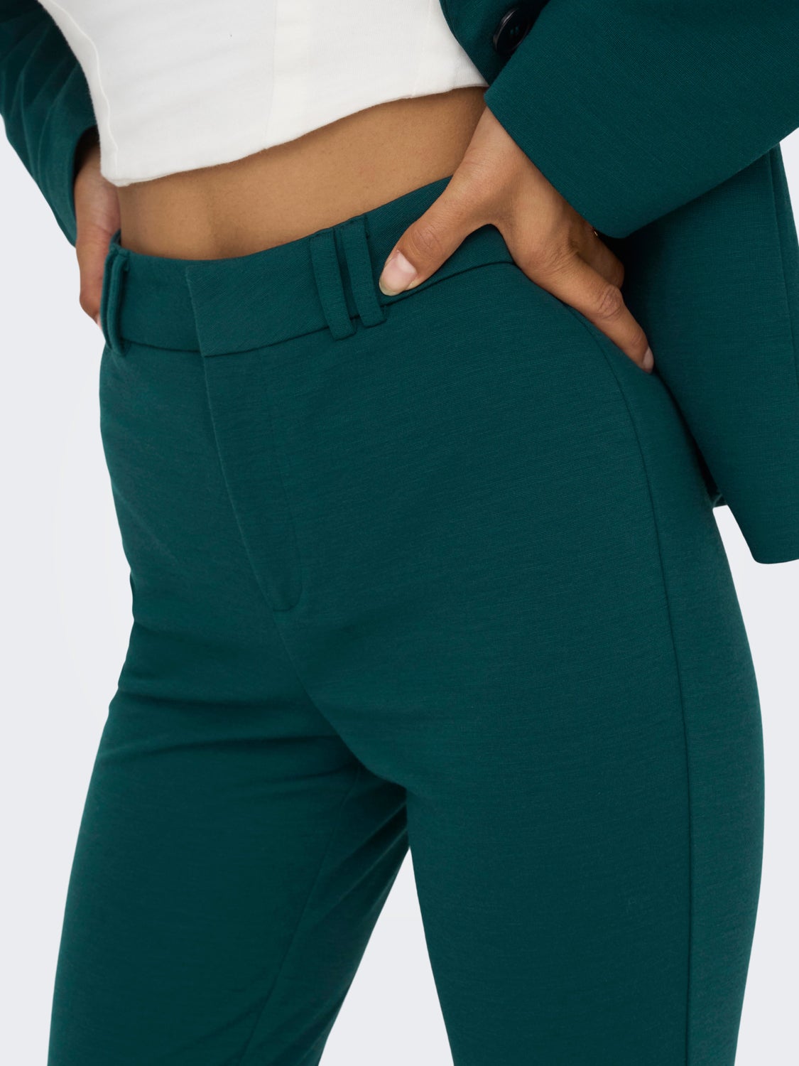 Trousers with flared fit