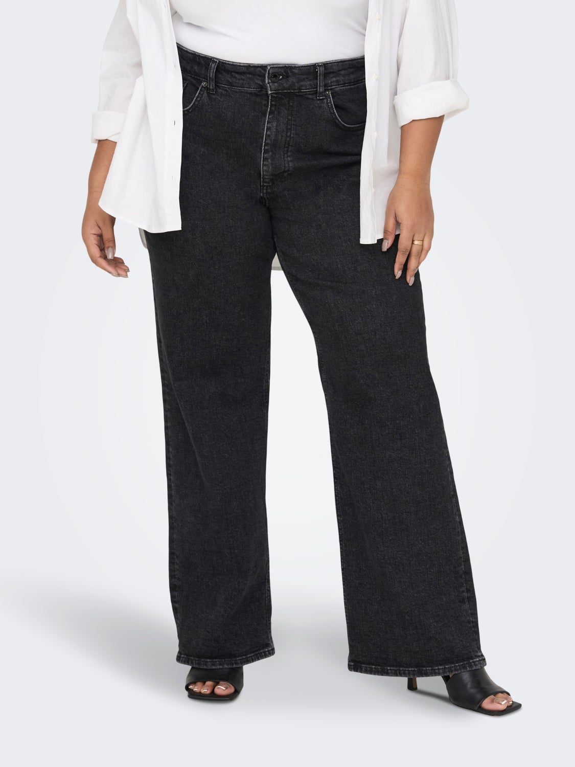 Curvy CARJules wide high waisted jeans