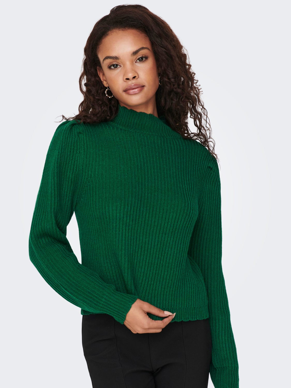 high neck Knitted Top