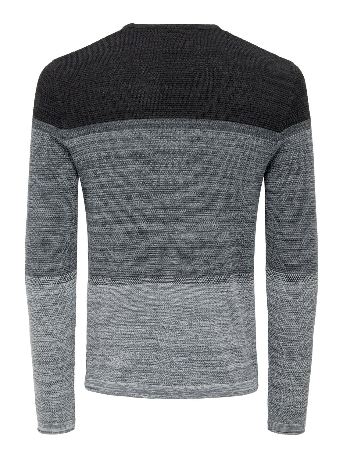 Knitted pullover crew neck