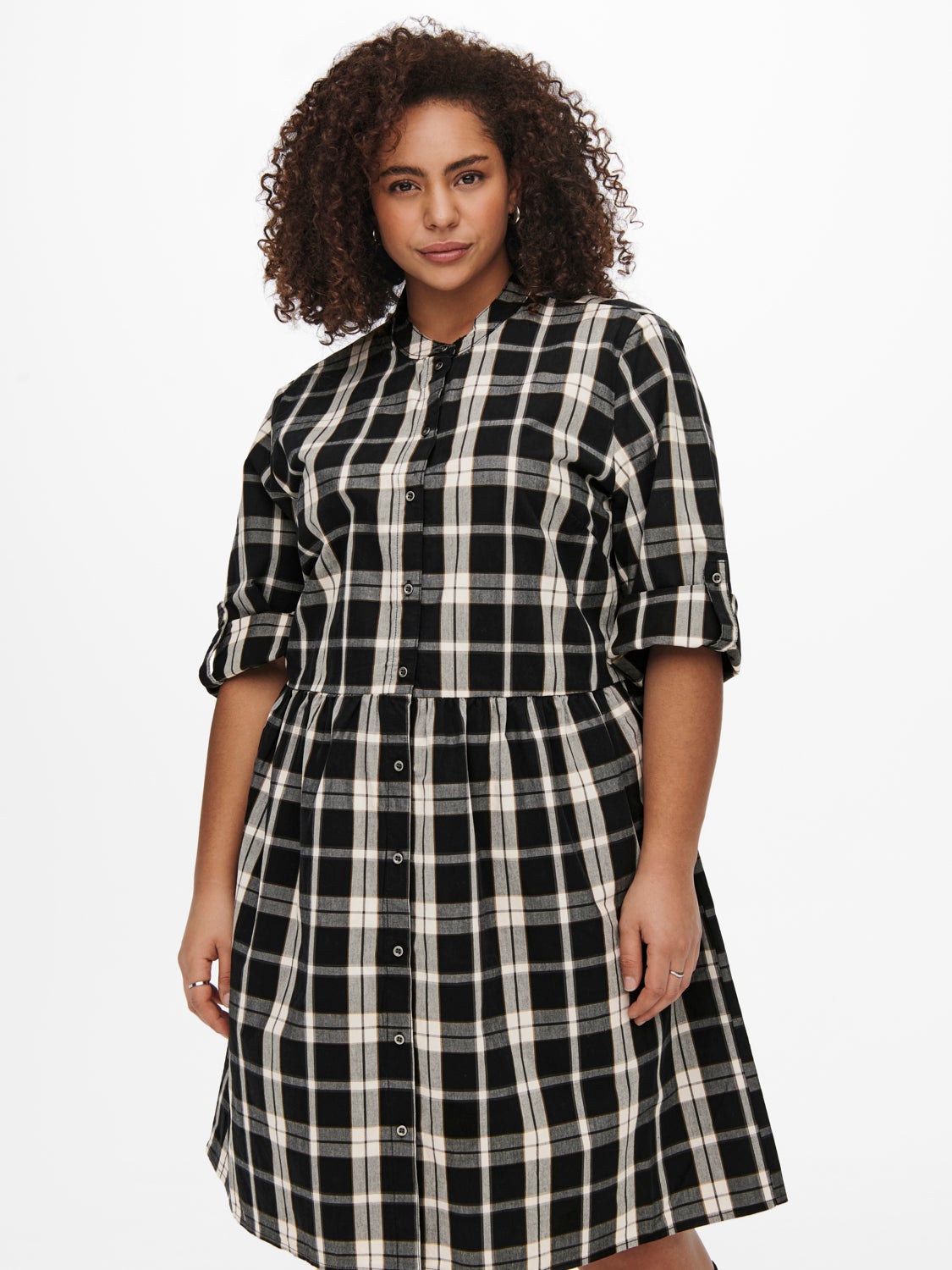Curvy 3/4 sleeved Dress