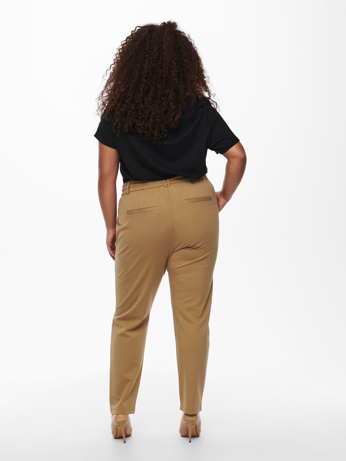 Curvy solid Trousers