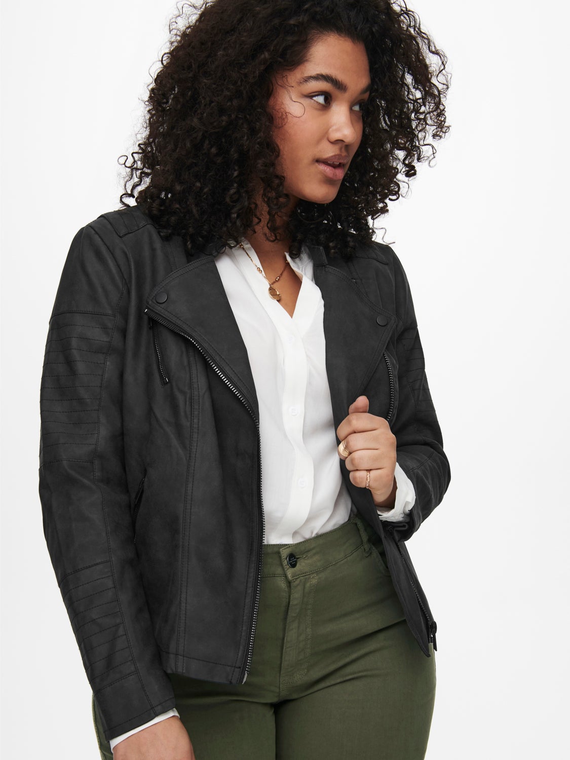 Curvy biker Jacket