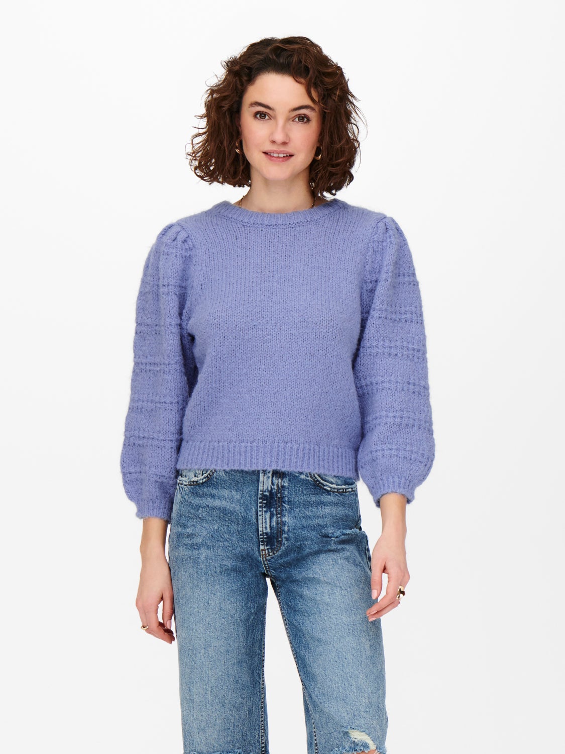 3/4 sleeved Knitted Pullover
