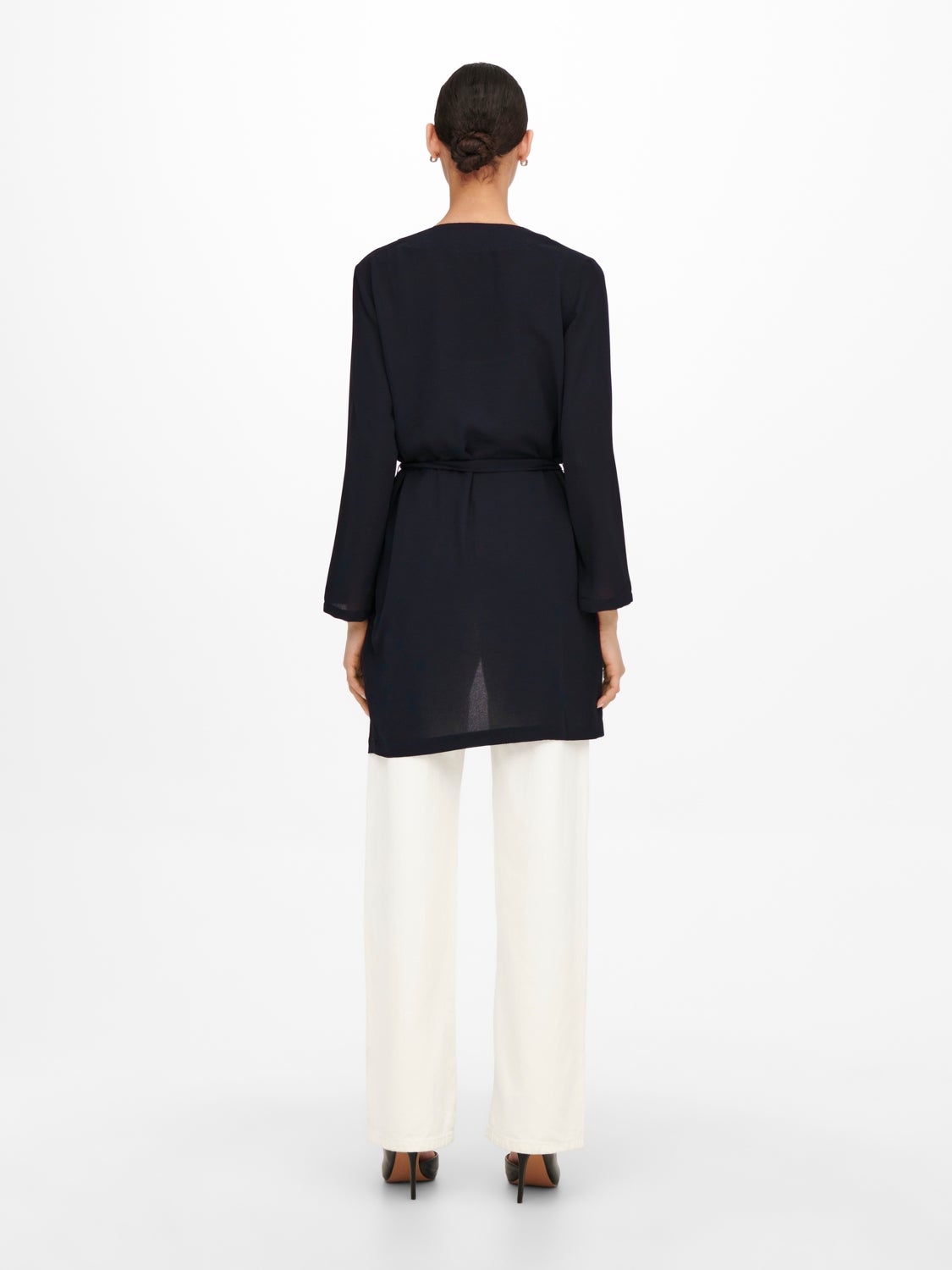 Cozigan with tie belt