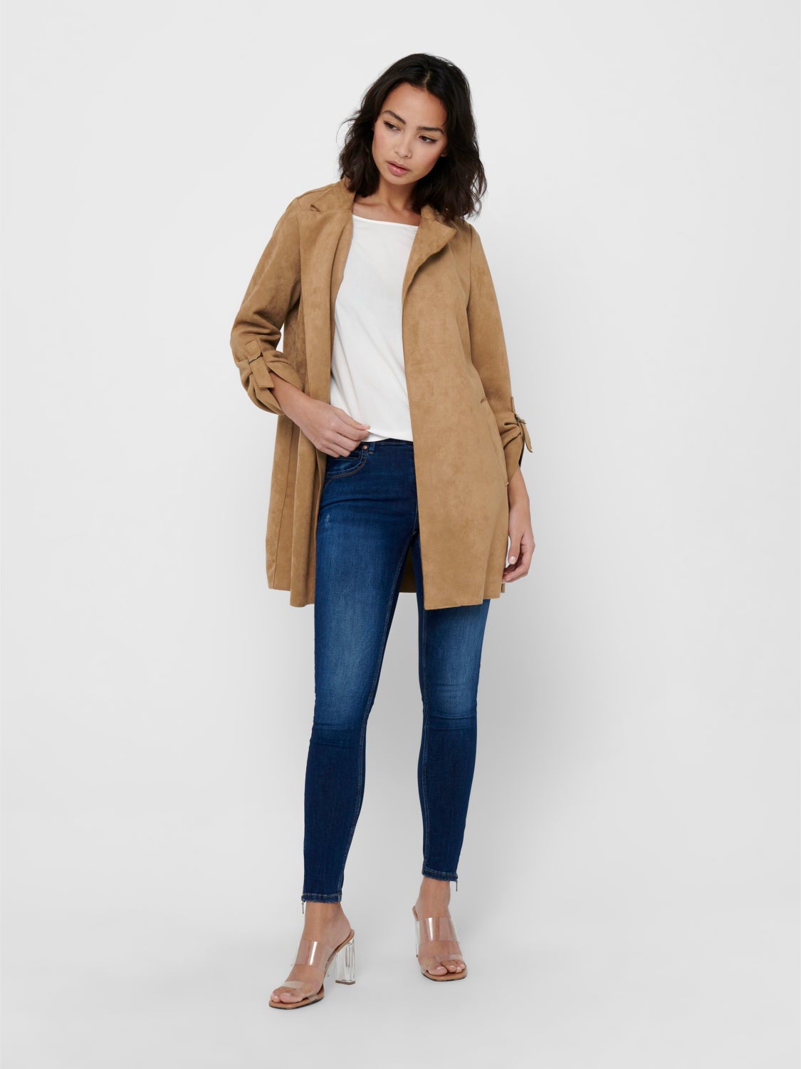 Faux suede Coat