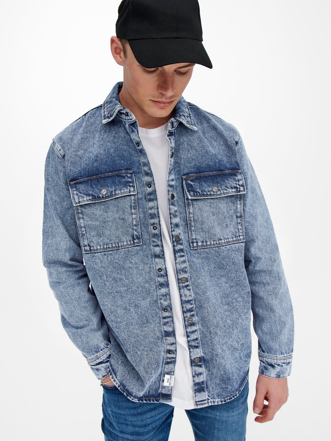 Denim overshirt