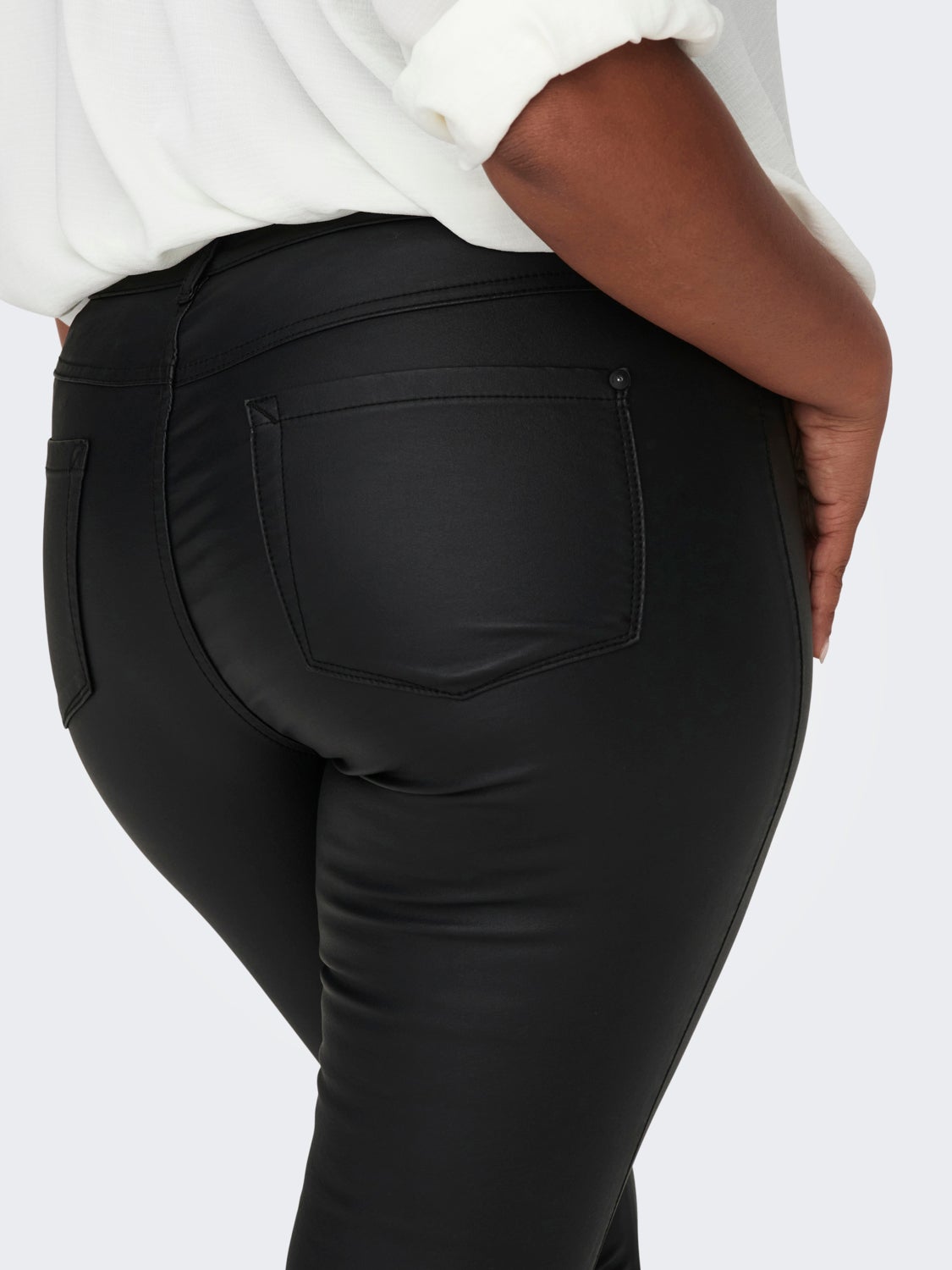 Curvy Carpunk reg skinny coated pants