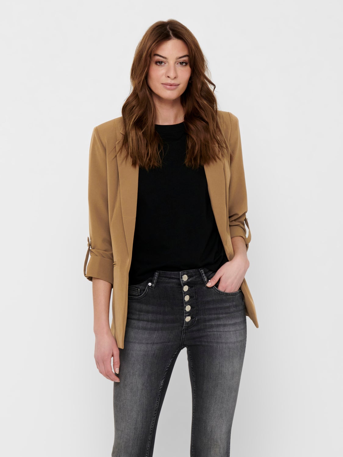 Long 3/4 sleeved blazer