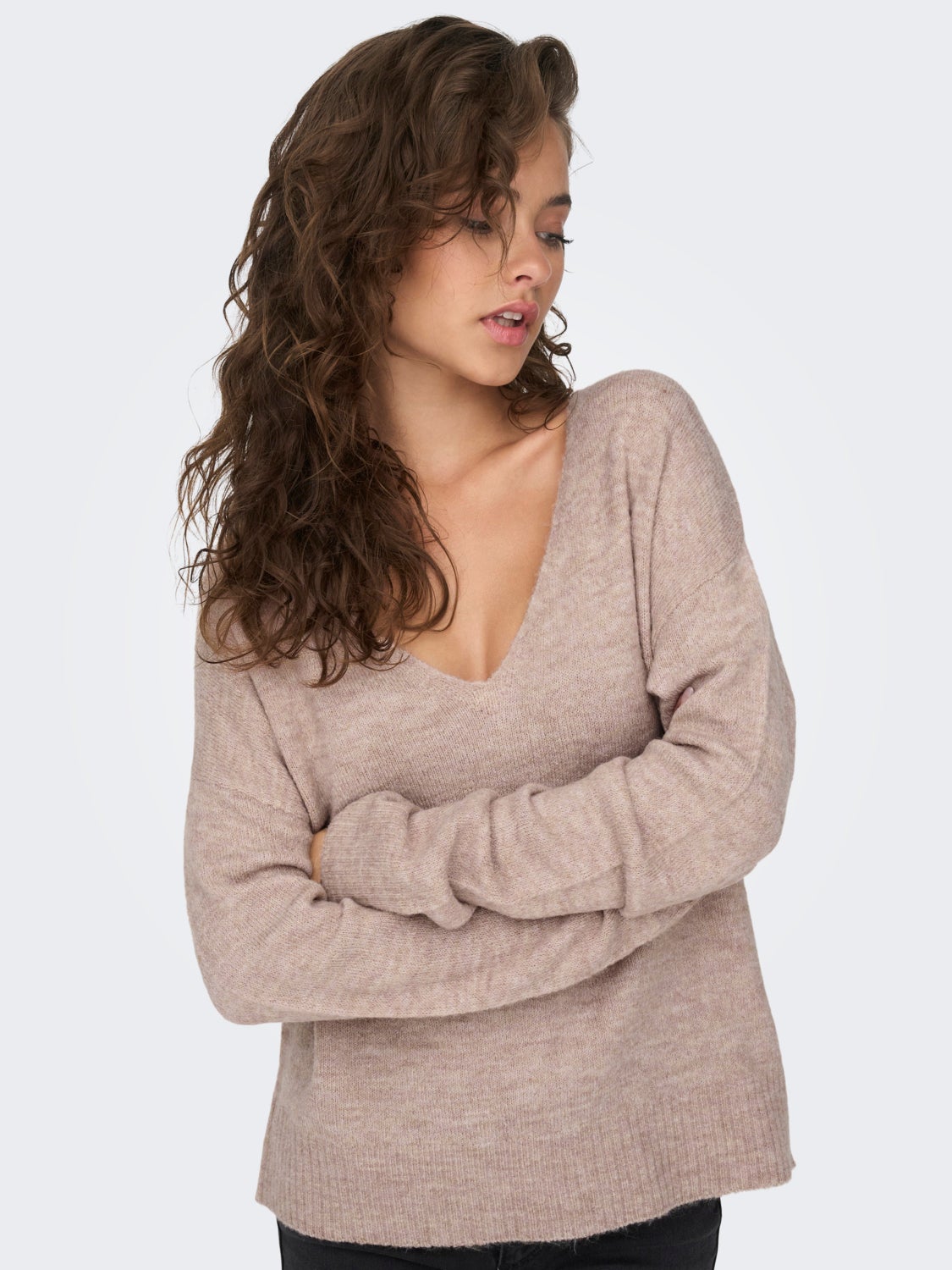 V-neck Knitted Pullover
