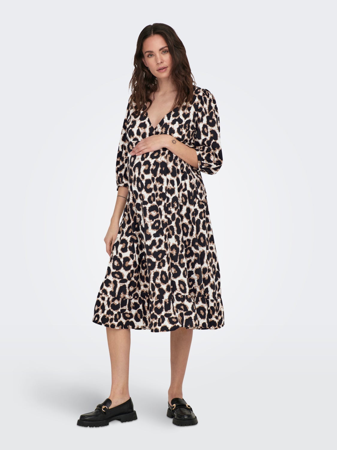 Mama midi wrap dress