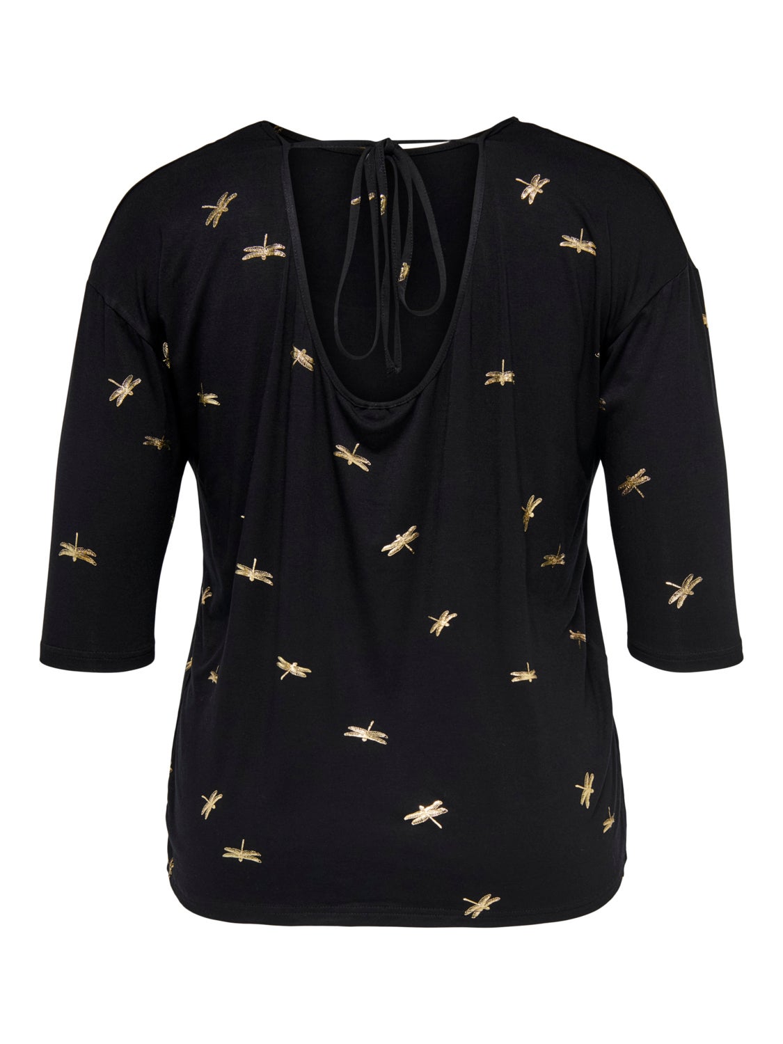 Curvy back detail top