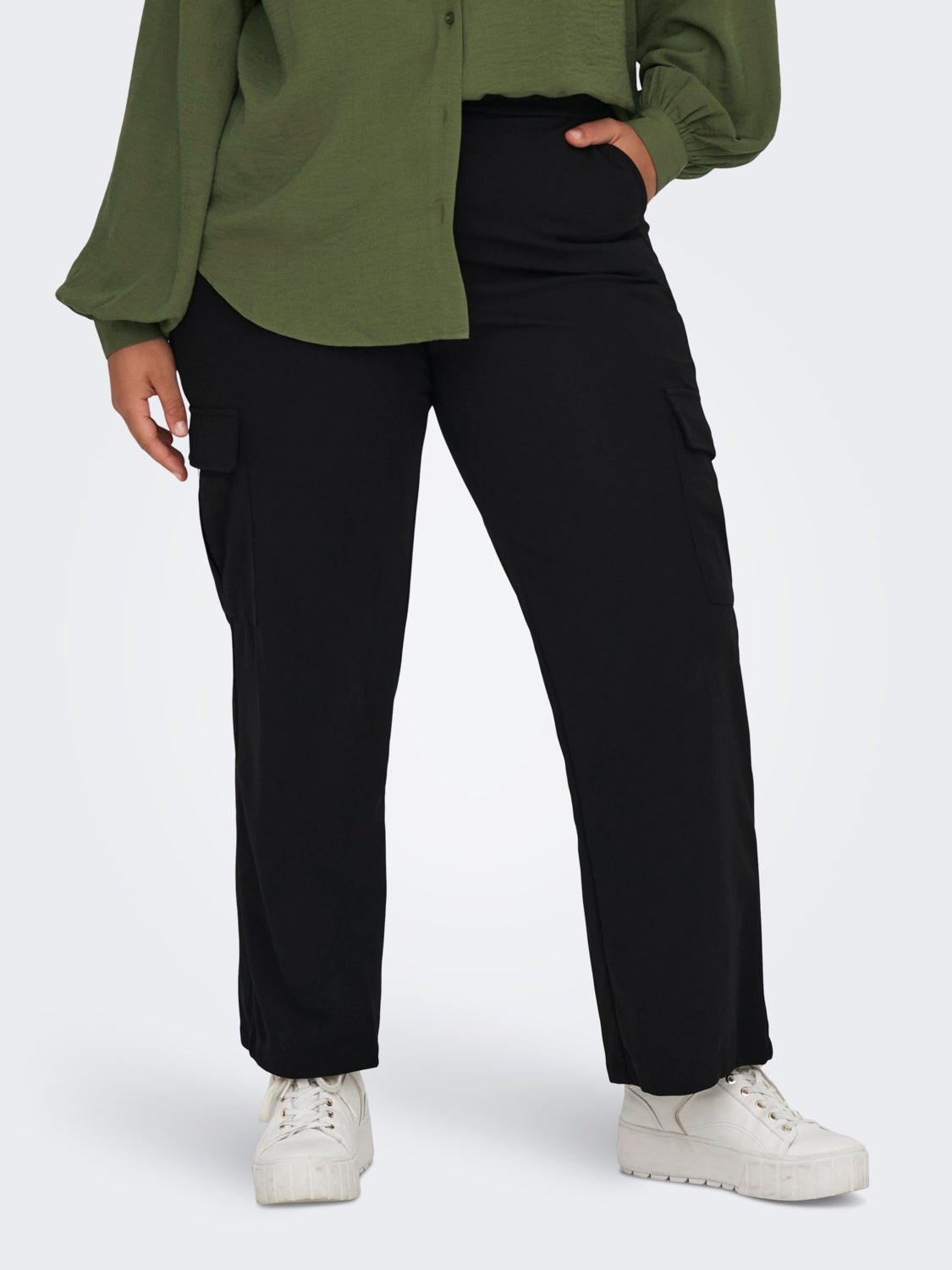 Curvy Straight fit cargo pants