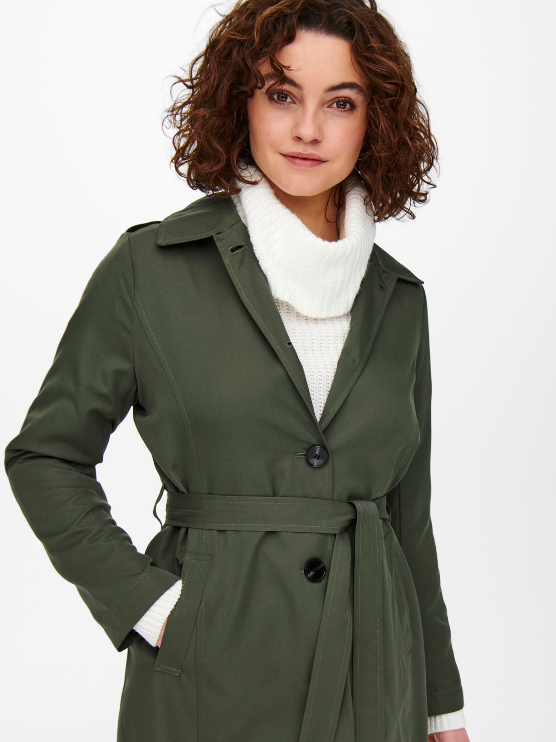 Short belted Trenchcoat