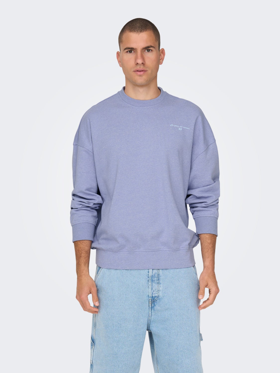Relaxed Fit Crew neck Dropped shoulders Sweatshirt