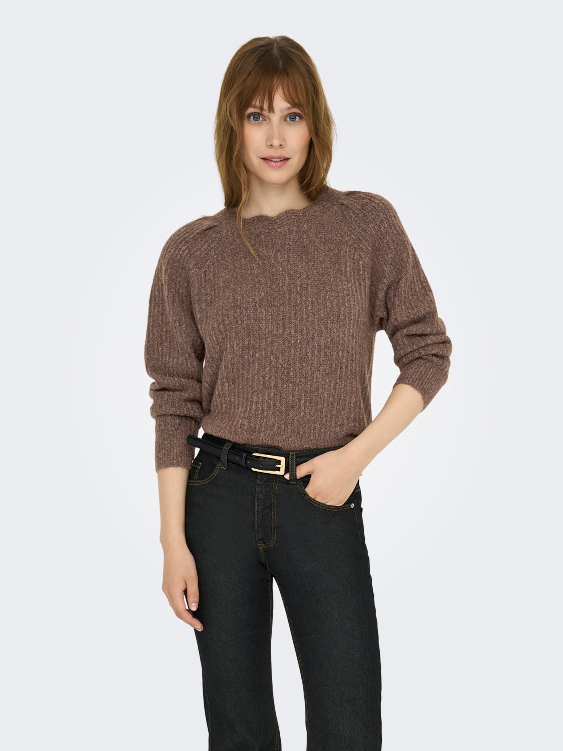 Boatneck Knitted Pullover