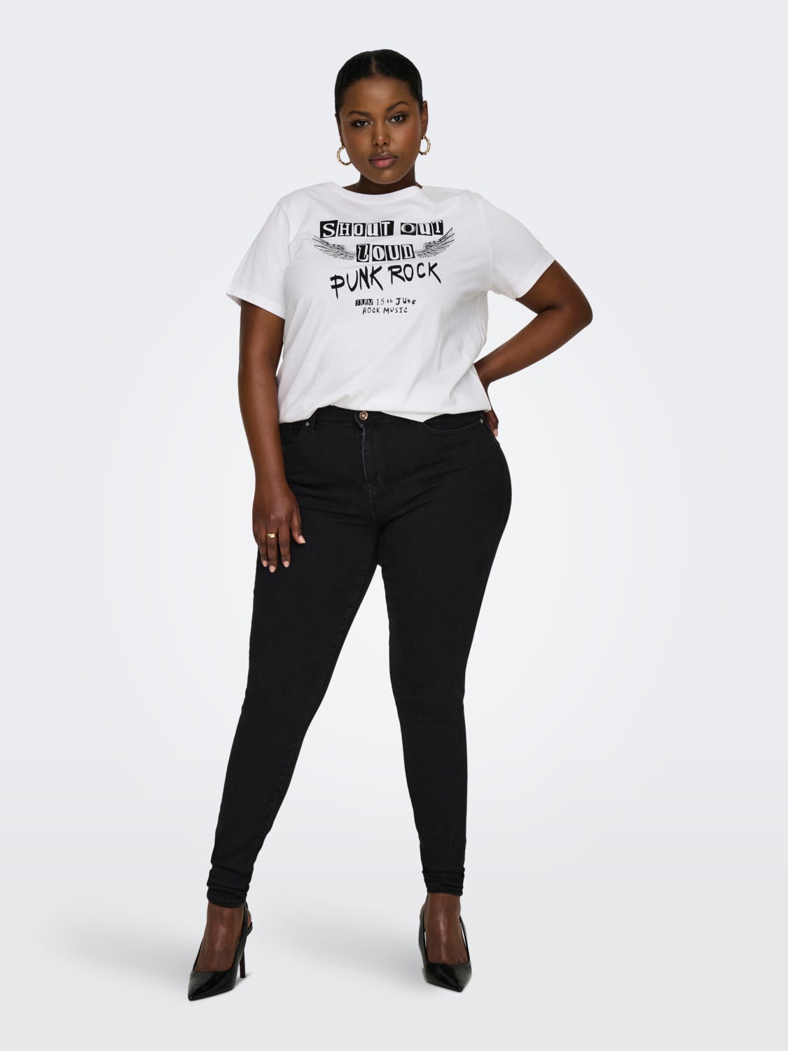 Curvy printed t-shirt