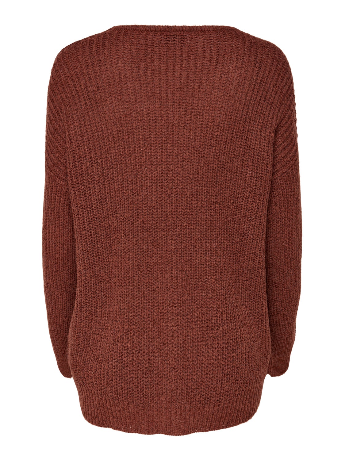 V-neck knitted pullover