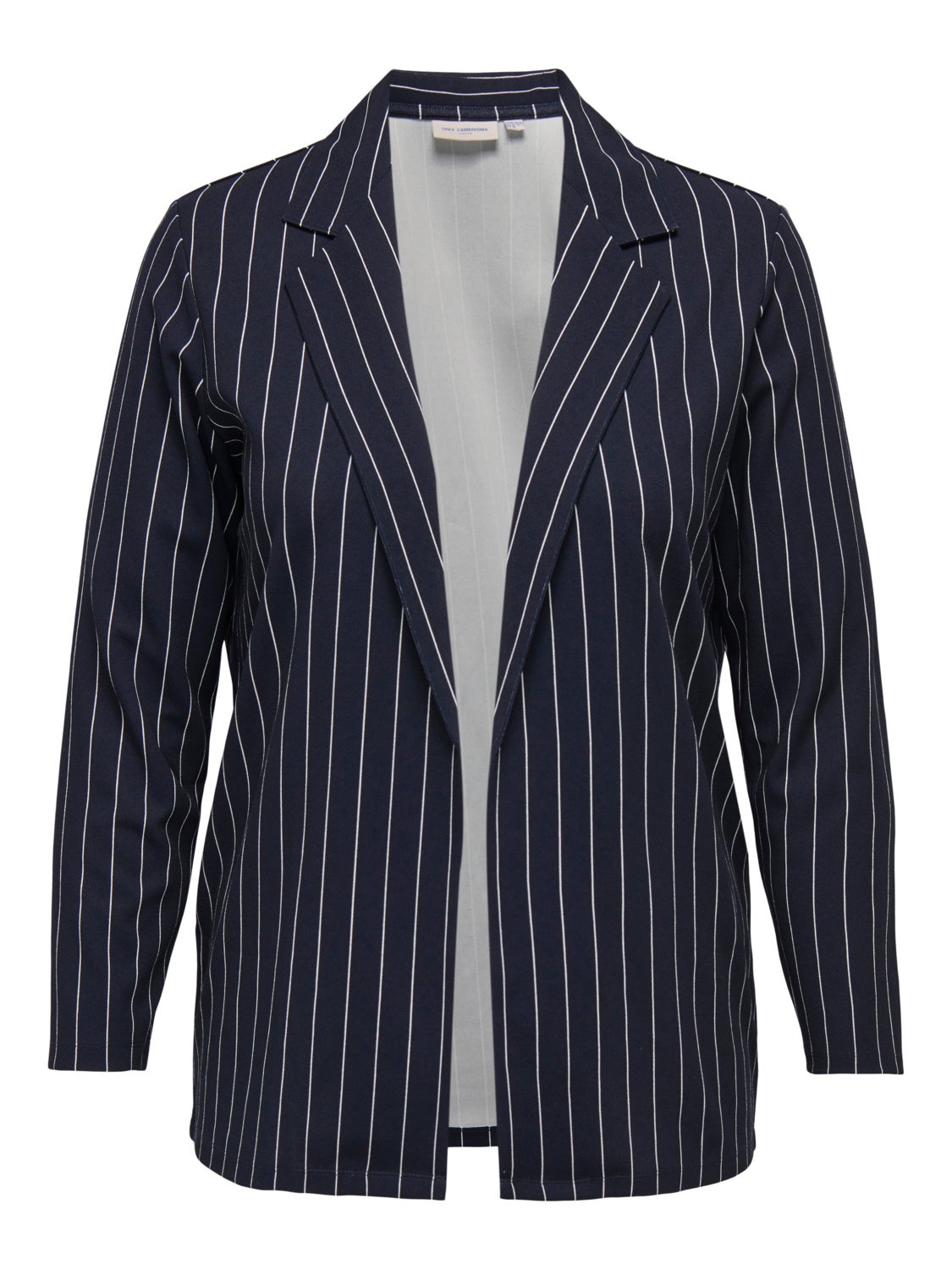 Curvy striped blazer