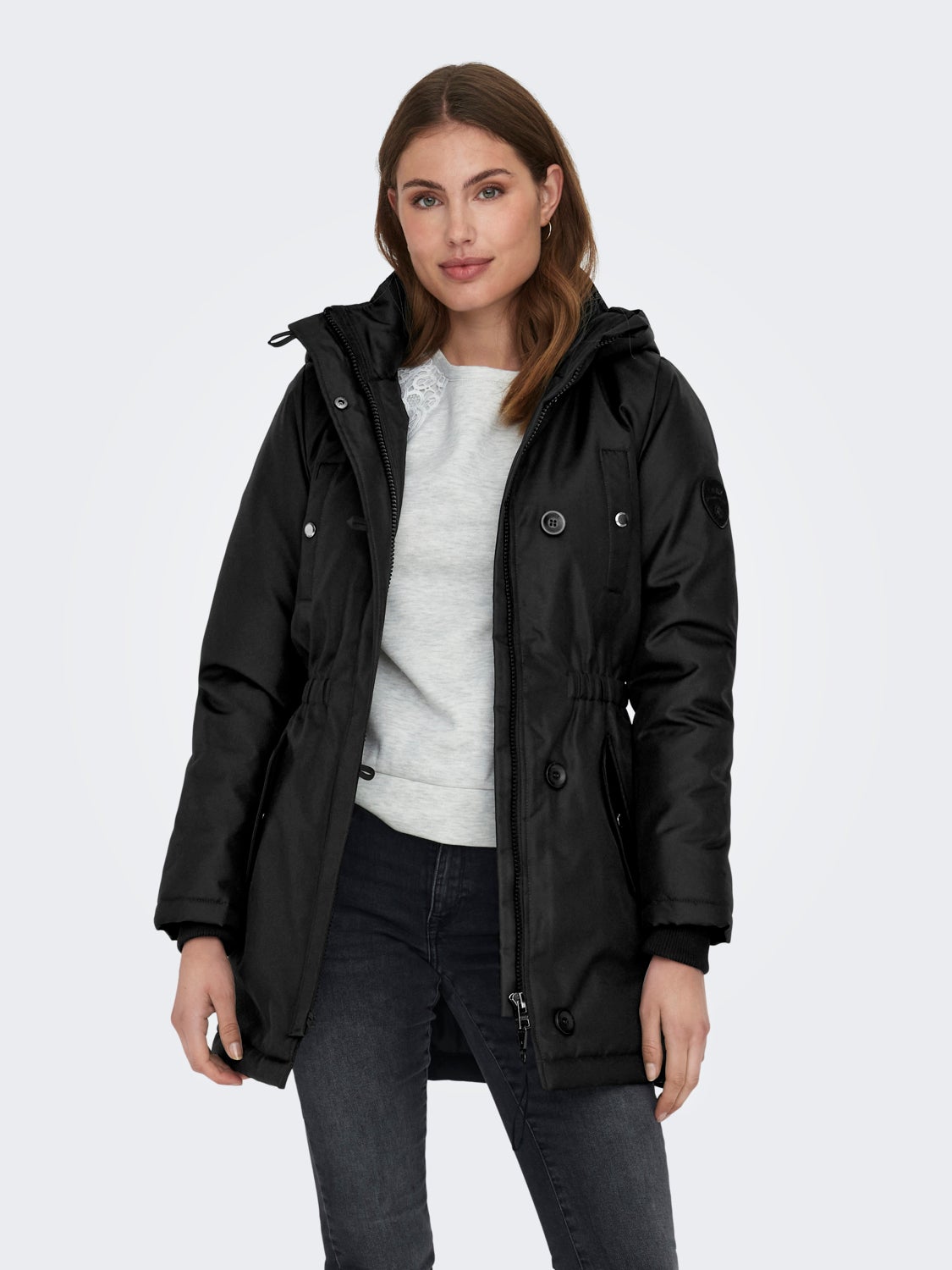 High neck parka