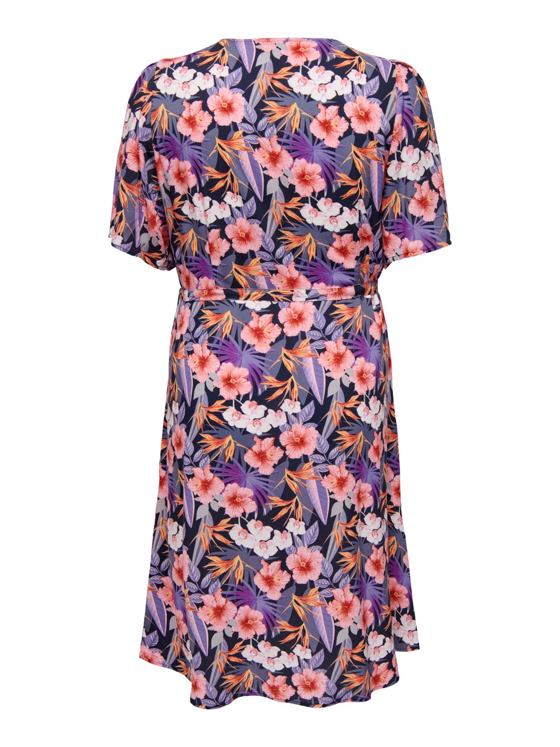 Curvy viscose printed dress