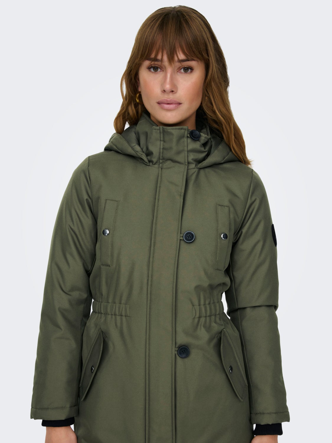 High neck parka