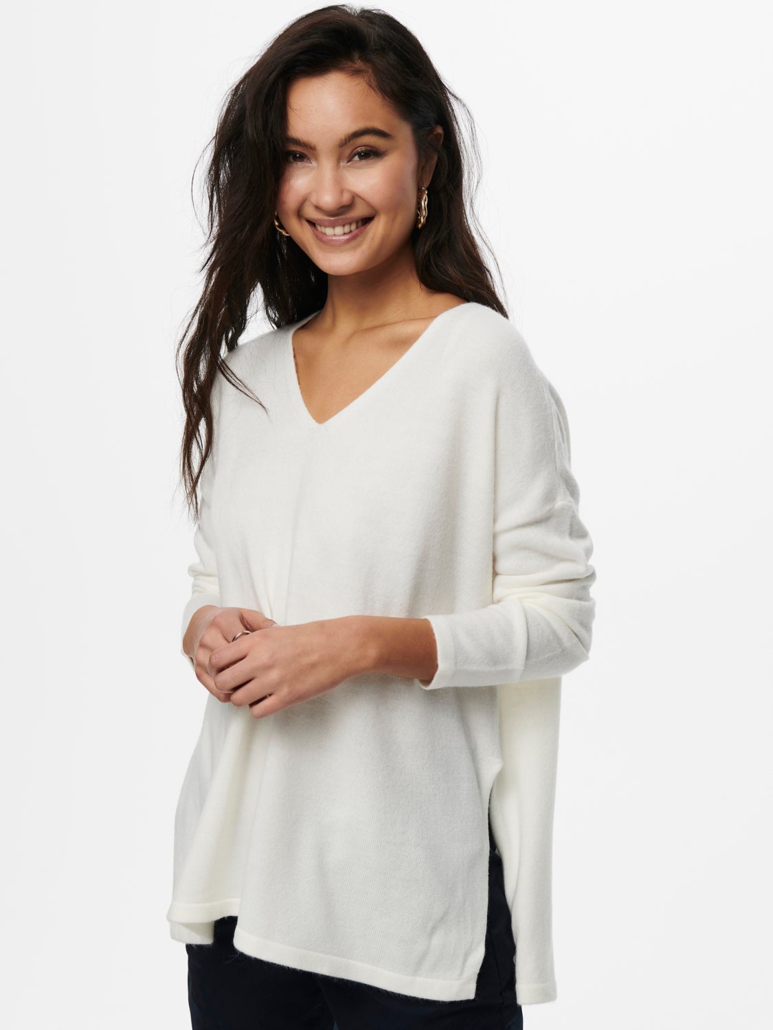 V-neck Knitted Pullover