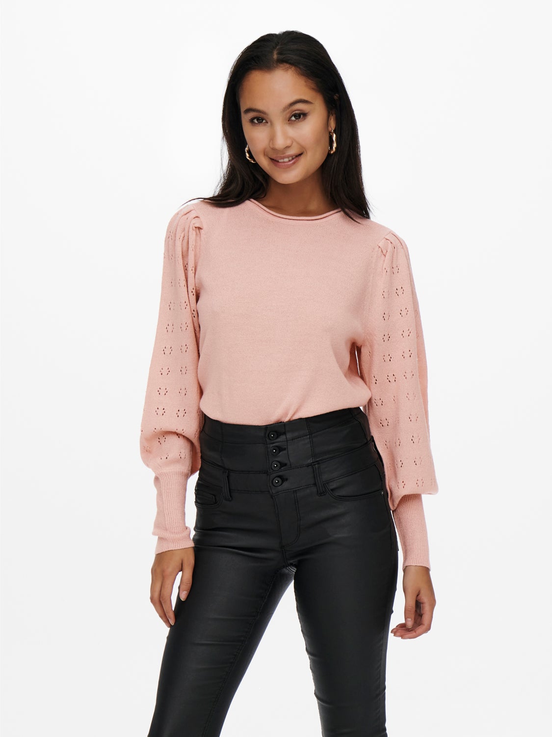 Solid colored Knitted Pullover