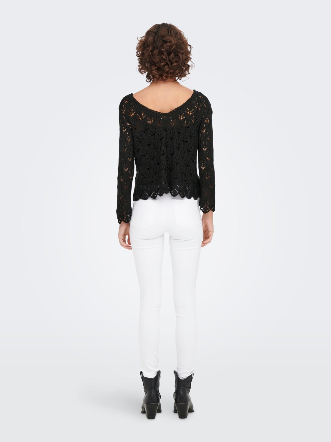 Double V-neck Knitted Pullover