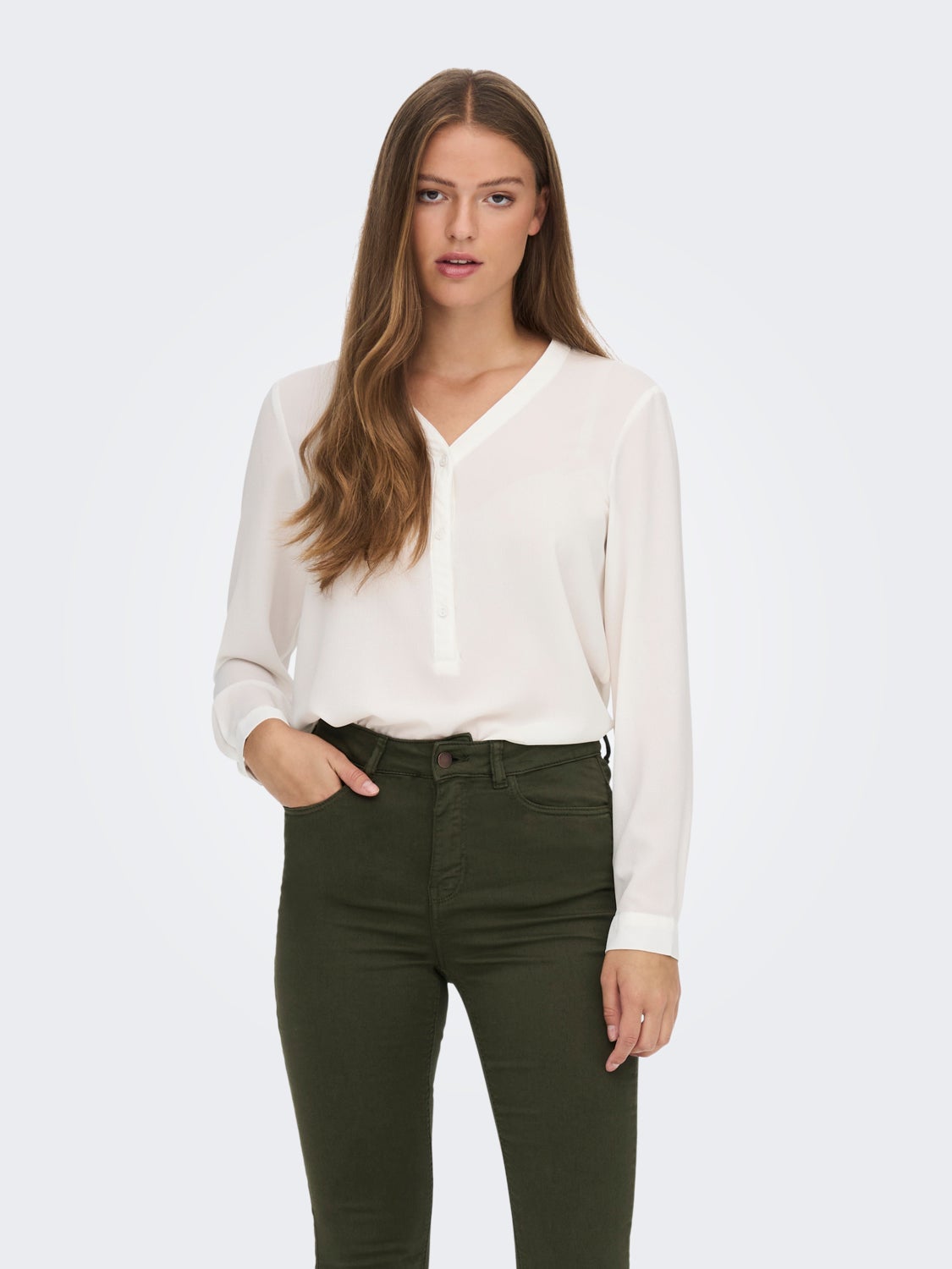 V-neck placket Shirt
