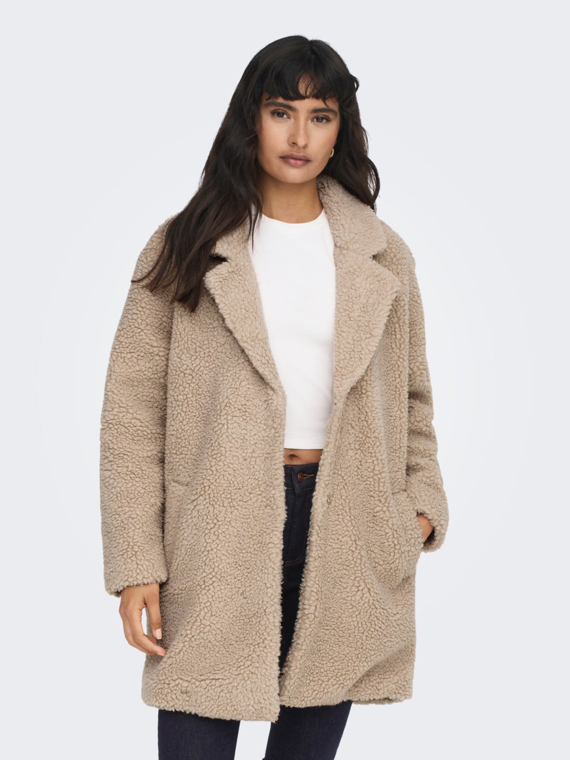 Oversize teddy jacket